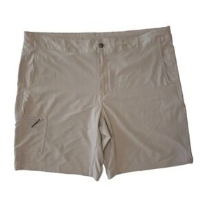 Magellan Outdoors Fish Gear Men 2XL Tan Water Repellent Performance Shorts Cargo